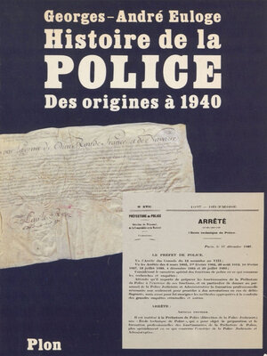 cover image of Histoire de la police et de la gendarmerie
